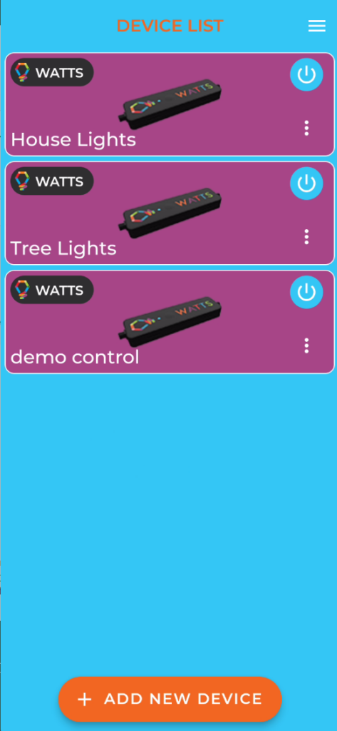 Watts 2.0 Tutorial: Unlock Your Permanent Christmas Lights 2 watts 2.0 tutorial picture showing the splash screen when the permanent christmas light app is opened.